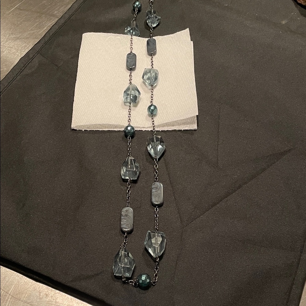 Lia Sophia- Aquamarine Blue Beaded Necklace
